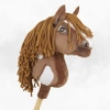 Koń na kiju Hobby Horse - Gniady western II PREMIUM, z ciemną grzywą Średni hh A4