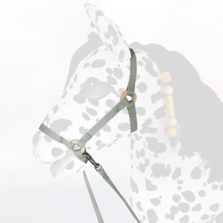 Kantar i wodze dla Hobby Horse, ogłowie - kolor szary