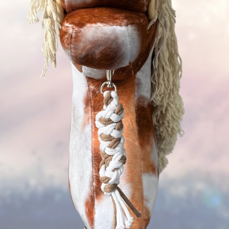 Koń na kiju Hobby Horse - Dakota , Srokaty z jasnymi włosami PREMIUM