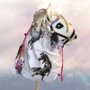 Koń na kiju Hobby Horse - Bella Biały Średni 