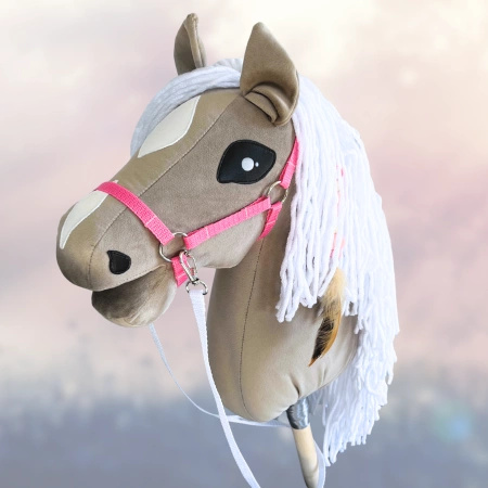 Koń na kiju Hobby Horse - Śnieżka jasnobrązowy Średni