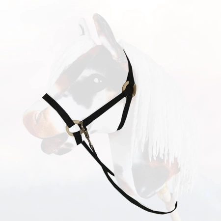 Kantar i wodze dla Hobby Horse, ogłowie - kolor czarny