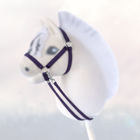 Kantar i wodze dla Hobby Horse, ogłowie - kolor fioletowy