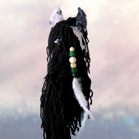 Koń na kiju Hobby Horse - Karo Srokaty Średni