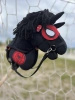 Hobby Horse, Koń na kiju - Hobby Spider czarny A4 z opaską, kolekcja Hobby Hero
