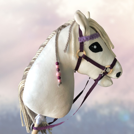 Koń na kiju Hobby Horse - Bella Biały Duży 
