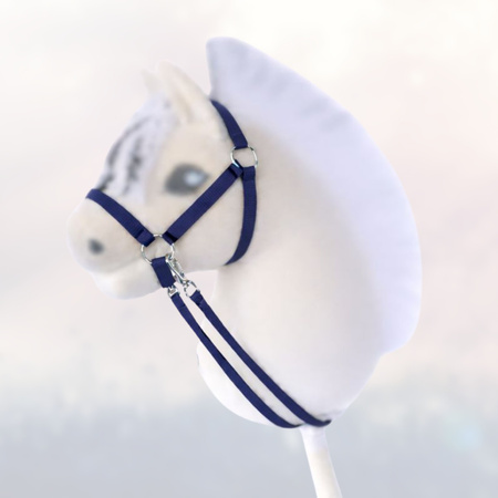 Kantar i wodze dla Hobby Horse, ogłowie - kolor granatowy