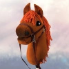 Koń na kiju Hobby Horse - skoczek Kasztan Rudy A4 