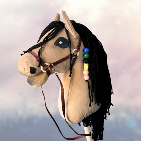 Koń na kiju Hobby Horse - Grizzly Cappuccino Średni