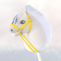 Kantar i wodze dla Hobby Horse, ogłowie - kolor żółty