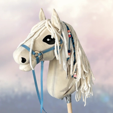 Koń na kiju Hobby Horse - Polomino Beżowy Średni 