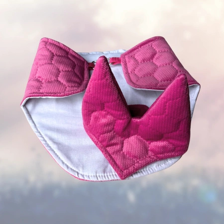 Zestaw akcesoriów Konienakiju - Nauszniki i derka + ogłowie dla Hobby Horse - kolor różowy