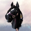 Koń na kiju Hobby Horse - Gwiazda Czarny Średni
