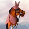 Koń na kiju Hobby Horse - Merida Rudy z czarną grzywą Średni