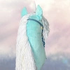 Hobby Horse - Jednorożec Różowy koń na kiju Rainbow PREMIUM Mały hh A4