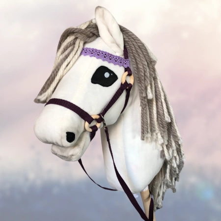 Koń na kiju Hobby Horse - Bella Biały Średni 