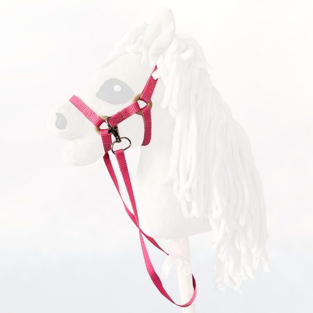 Kantar i wodze dla Hobby Horse, ogłowie - kolor jasny róż