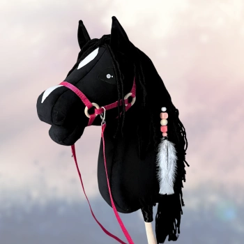 Koń na kiju Hobby Horse - Astrup Czarny Duży