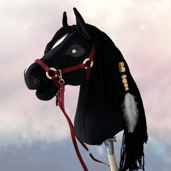 Koń na kiju Hobby Horse - Astrup Czarny Średni