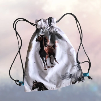 Torba do transportu Hobby Horse, plecak dla konia na kiju, akcesoria szary