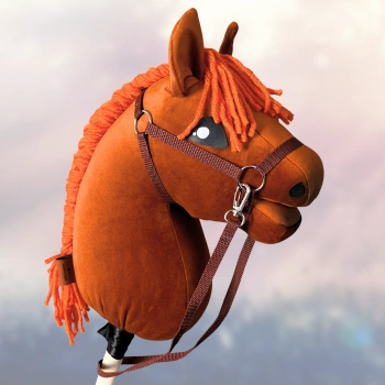 Koń na kiju Hobby Horse - skoczek Kasztan Rudy A4 