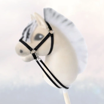 Kantar i wodze dla Hobby Horse, ogłowie - kolor czarny