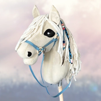 Koń na kiju Hobby Horse - Polomino Beżowy Duży