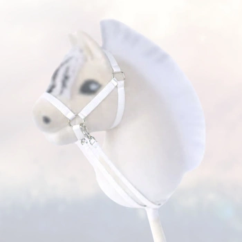 Kantar i wodze dla Hobby Horse, ogłowie - kolor biały 