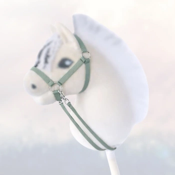 Kantar i wodze dla Hobby Horse, ogłowie - kolor pudrowy oliwkowy 