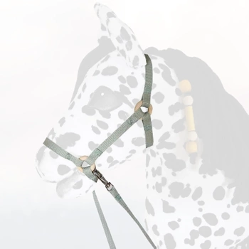 Kantar i wodze dla Hobby Horse, ogłowie - kolor szary