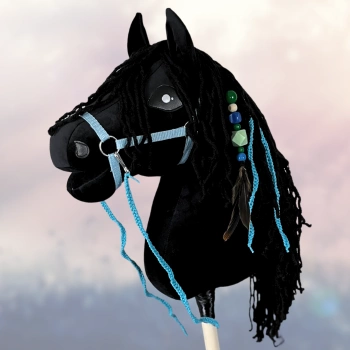 Koń na kiju Hobby Horse - Błyskawica Czarny Duży