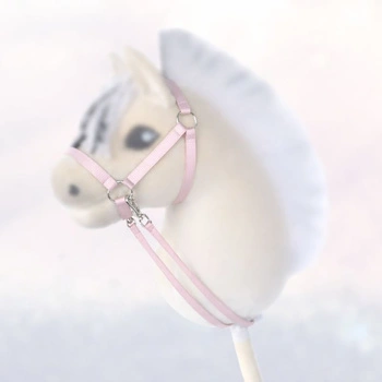 Kantar i wodze dla Hobby Horse, ogłowie - kolor pudrowy róż